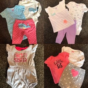 VGUC newborn girls outfit lot 💜